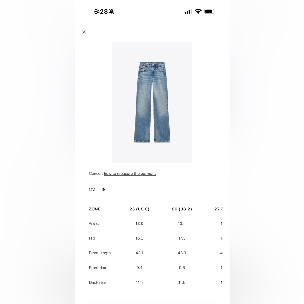 Zara mid rise jean